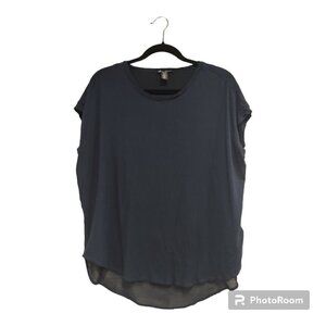 Kenneth Cold Navy Blue Shirt Short Sleeve Size M